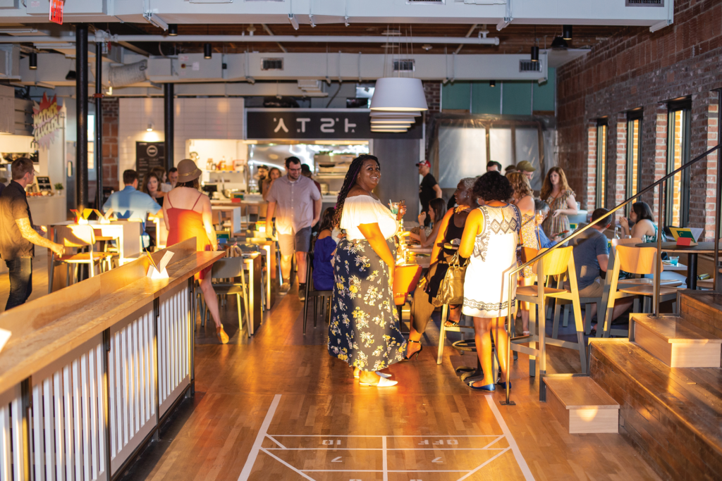 People in Parlor dining room