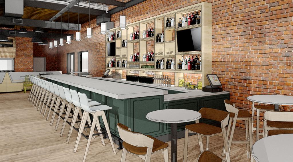 Render of Parlor Bar